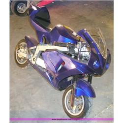 APC blue 43cc gas chopper scooter