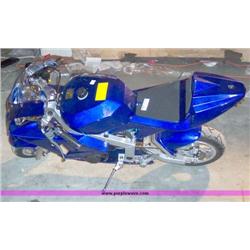 APC blue 43cc gas chopper scooter