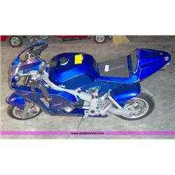 APC blue 43cc gas chopper scooter