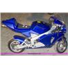 Image 1 : APC blue 43cc gas chopper scooter