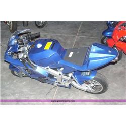 APC blue 43cc gas chopper scooter