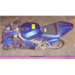 APC blue 43cc gas chopper scooter
