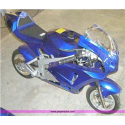 APC blue 43cc gas chopper scooter