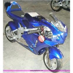 APC blue 43cc gas chopper scooter