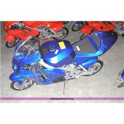 APC blue 43cc gas chopper scooter