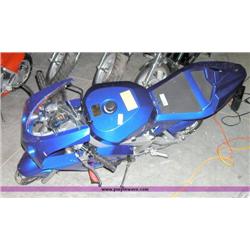 APC blue 43cc gas chopper scooter