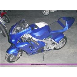 APC blue 43cc gas chopper scooter