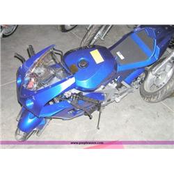 APC blue 43cc gas chopper scooter