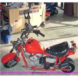 APC red 43cc gas chopper scooter