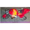 Image 1 : APC red 43cc gas chopper scooter