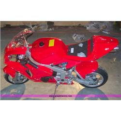 APC red 43cc gas chopper scooter