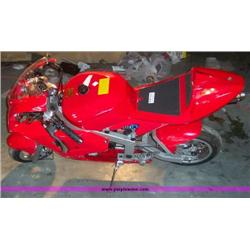 APC red 43cc gas chopper scooter