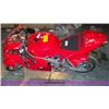 Image 1 : APC red 43cc gas chopper scooter