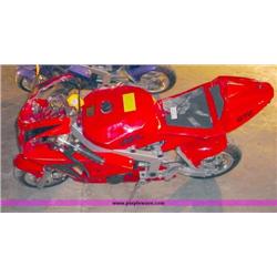 APC red 43cc gas chopper scooter