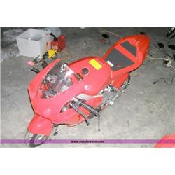 APC red 43cc gas chopper scooter