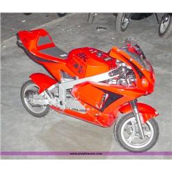 APC red 43cc gas chopper scooter