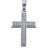 Diamond Cross Religious Pendant 1/5 Cttw 10kt White Gold