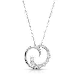 0.63 CTW Diamond Necklace 14K White Gold - REF-54K5W