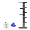 Image 3 : 0.64 ctw Tanzanite Earrings 14K White Gold - REF-16Y6N