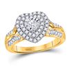 Image 1 : Diamond Solitaire Heart Ring 1/2 Cttw 10kt Yellow Gold
