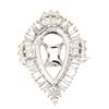 Image 1 : 0.88 CTW Diamond Semi Mount Ring 14K White Gold - REF-103X5R