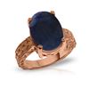 Image 1 : Genuine 8.5 ctw Sapphire Ring 14KT Rose Gold - REF-168W3Y