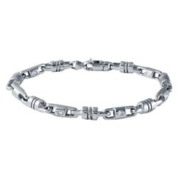 1.09 CTW Diamond Bracelet 14K White Gold - REF-299X7R