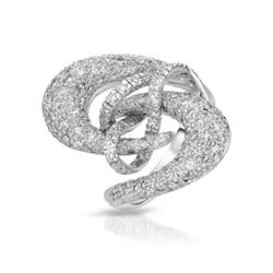 2.05 CTW Diamond Ring 18K White Gold - REF-236M2F