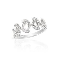 0.19 CTW Diamond Ring 14K White Gold - REF-23F8N