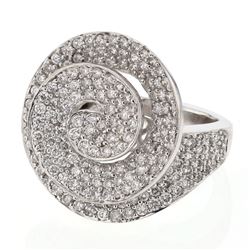 2.36 CTW Diamond Ring 18K White Gold - REF-225Y5X