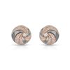 Image 1 : 1.02 CTW Diamond Earrings 14K 2Tone Rose Gold - REF-77Y5X