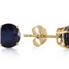 Image 1 : Genuine 0.95 ctw Sapphire Earrings 14KT Yellow Gold - REF-20P4H