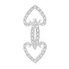Image 1 : 0.27 CTW Diamond Brooch 18K White Gold - REF-57K4W