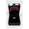 Image 2 : Estate - 10 KT Yellow Gold Diamond Wave Ring