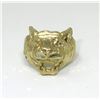 Image 1 : Estate - 10 KT Yellow Gold Diamond Cut Tiger Ring