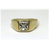 Image 1 : Estate - 10 KT White & Yellow Gold Diamond Ring