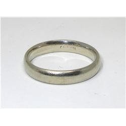 Estate - White Gold Band Ring - 4 Grams