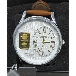 New in Box Man's August Steiner Gold Bar Watch