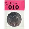 Image 1 : 1 Oz .9999 Fine Silver 2019 Canada Maple Leaf Coin
