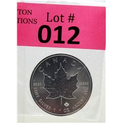 1 Oz .9999 Fine Silver 2015 Canada Maple Leaf Coin