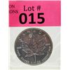 Image 1 : 1 Oz .9999 Fine Silver 2005 Canada Maple Leaf Coin