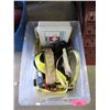 Image 1 : Bin of Safety Harness Straps, First Aid Kit & More