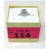 Image 2 : Green Amethyst & Diamond Solitaire Ring