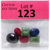 Image 1 : 57.5 CTW Ruby, Emerald & Sapphire Gemstones