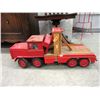 Image 1 : Large Wood Tow Truck Model - 32" x 11" x 15" Tall