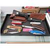 Image 1 : 7 Pocket and Folding Knives - 4 Sheaths