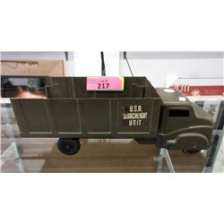 1940/50s Structo US Army Search Light Vehicle