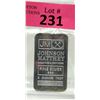 Image 1 : 5 Oz Johnson Matthey .999 Silver Bar