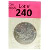 Image 1 : 1 Oz. 1999 Canada .9999 Silver Maple Leaf Coin