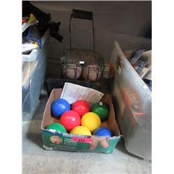 Two 8 Piece Bocce Ball Sets